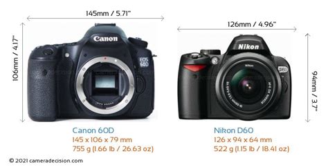 Nikon D60 vs Canon EOS 60D Karşılaştırma